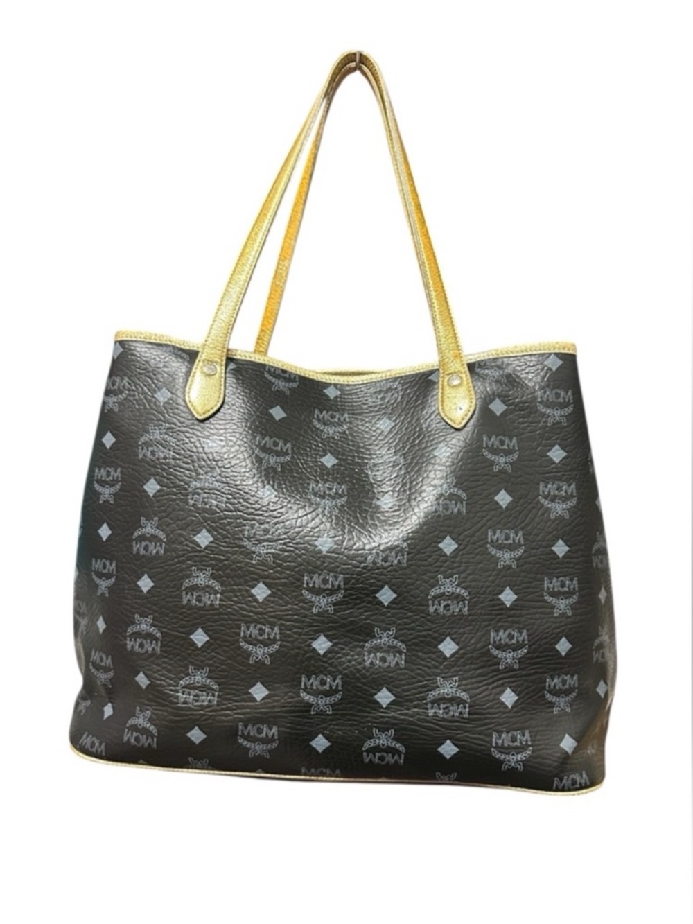 MCM Princess Lion Shopper Monogram Tote - Picture 8 of 14
